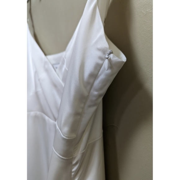 White Satin Dress - Picture 6 of 8